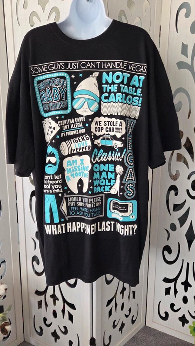 The Hangover Movie Graphic Tee 3XL NWT Vegas Quote Shirt True Nation